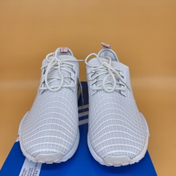 New Adidas NMD_R1 Cloud White Solar Red Men\'s Running Shoes Size 10.5 main image 7